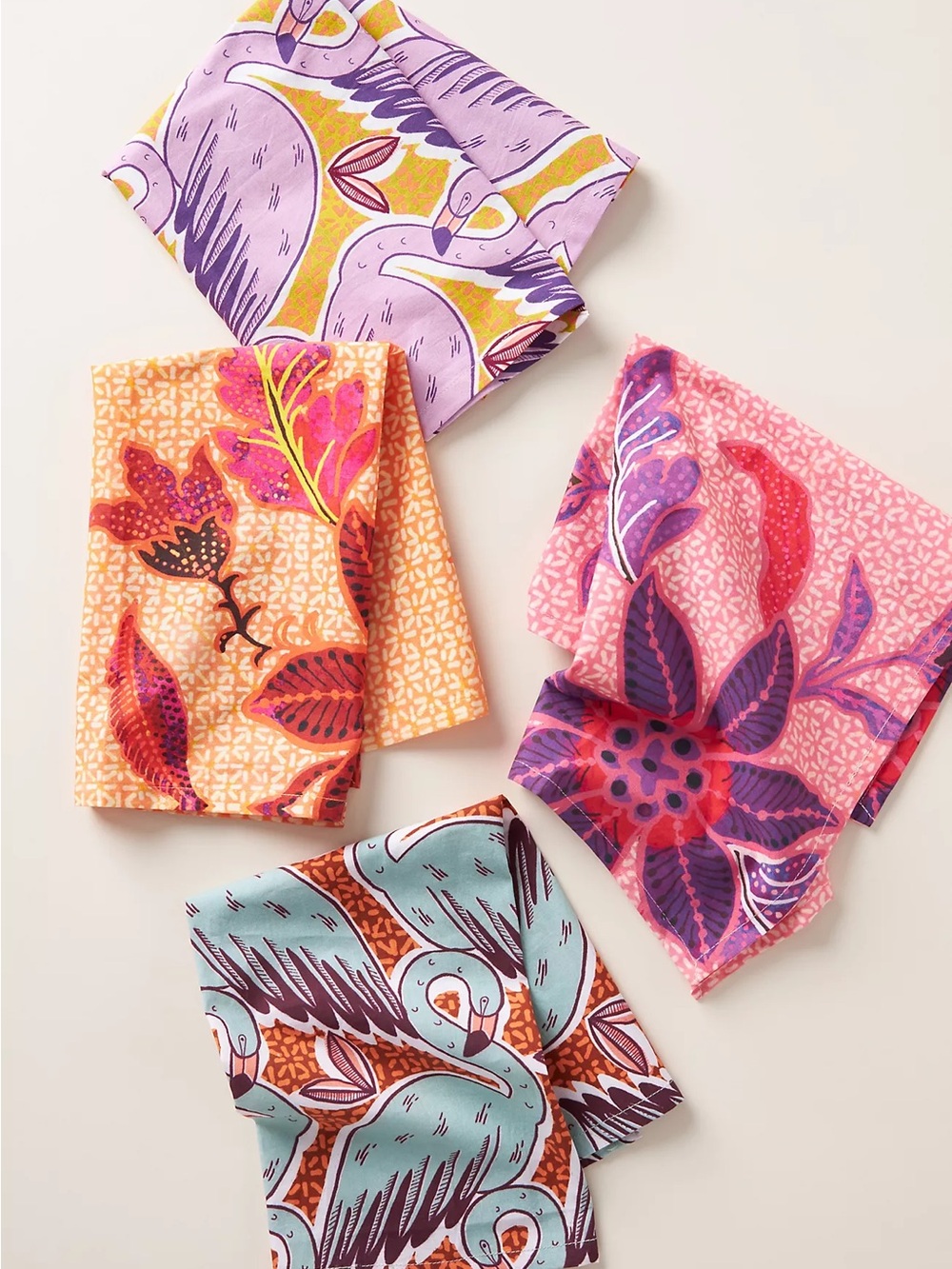 New🌟Anthropologie-Macaria Napkins, Set of 4